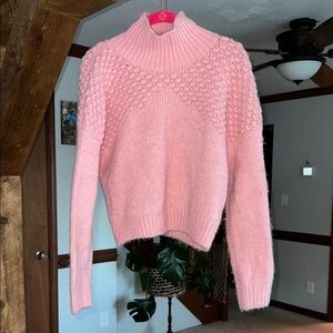 Free People Vibrant Pink Bradley Pullover Sweater Small